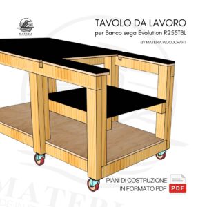 Piano PDF per costruzione tavolo da lavoro per sega r255 tbl di evolution