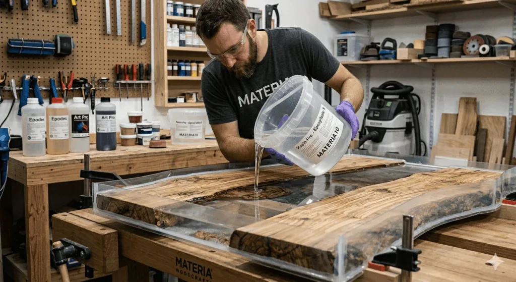 Epoxidharz-Rechner: Die perfekte Dosierung für deinen River Table