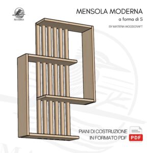 Mensola moderna a forma di s fai da te - piani pdf